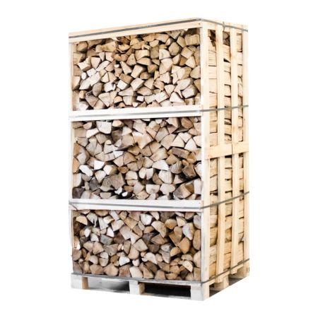 Palette kammergetrocknetes gespalten Hainbuche Brennholz 33cm