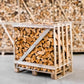 Halbe palette kammergetrocknetes gespalten Erle Brennholz 25cm