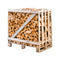 Halbe palette kammergetrocknetes gespalten Erle Brennholz 25cm