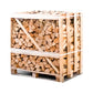 Halbe Palette kammergetrocknetes gespalten Esche Brennholz 25cm