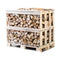 Halbe palette kammergetrocknetes gespalten Hainbuche Brennholz 25cm