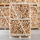 Palette kammergetrocknetes gespalten Buche Brennholz 33cm